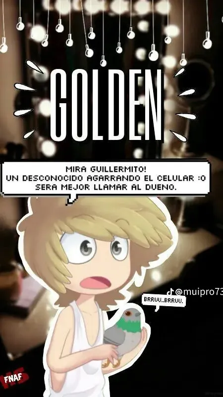 ai character: Golden fnafhs  background