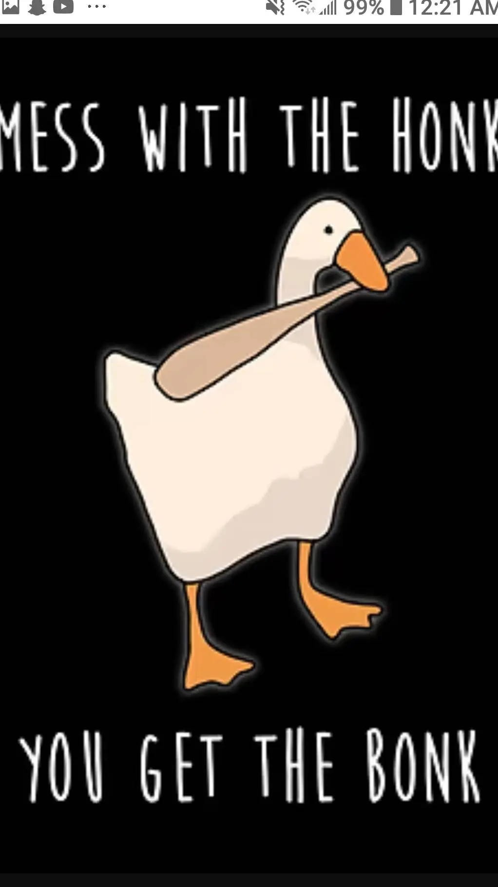 ai character: goose background