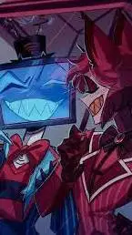 ai character: alastor x vox  background