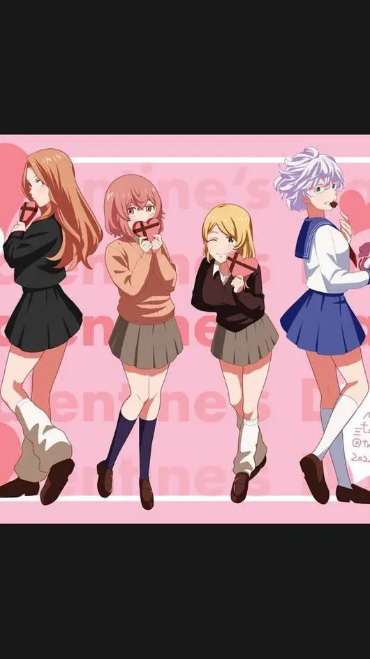 ai character: tus amigas❤️🩷💛🤍 background