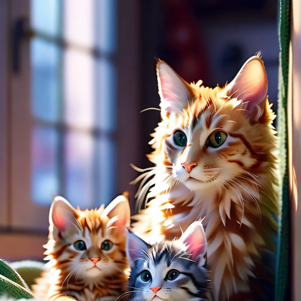 chat with ai character: A Mama Kitten