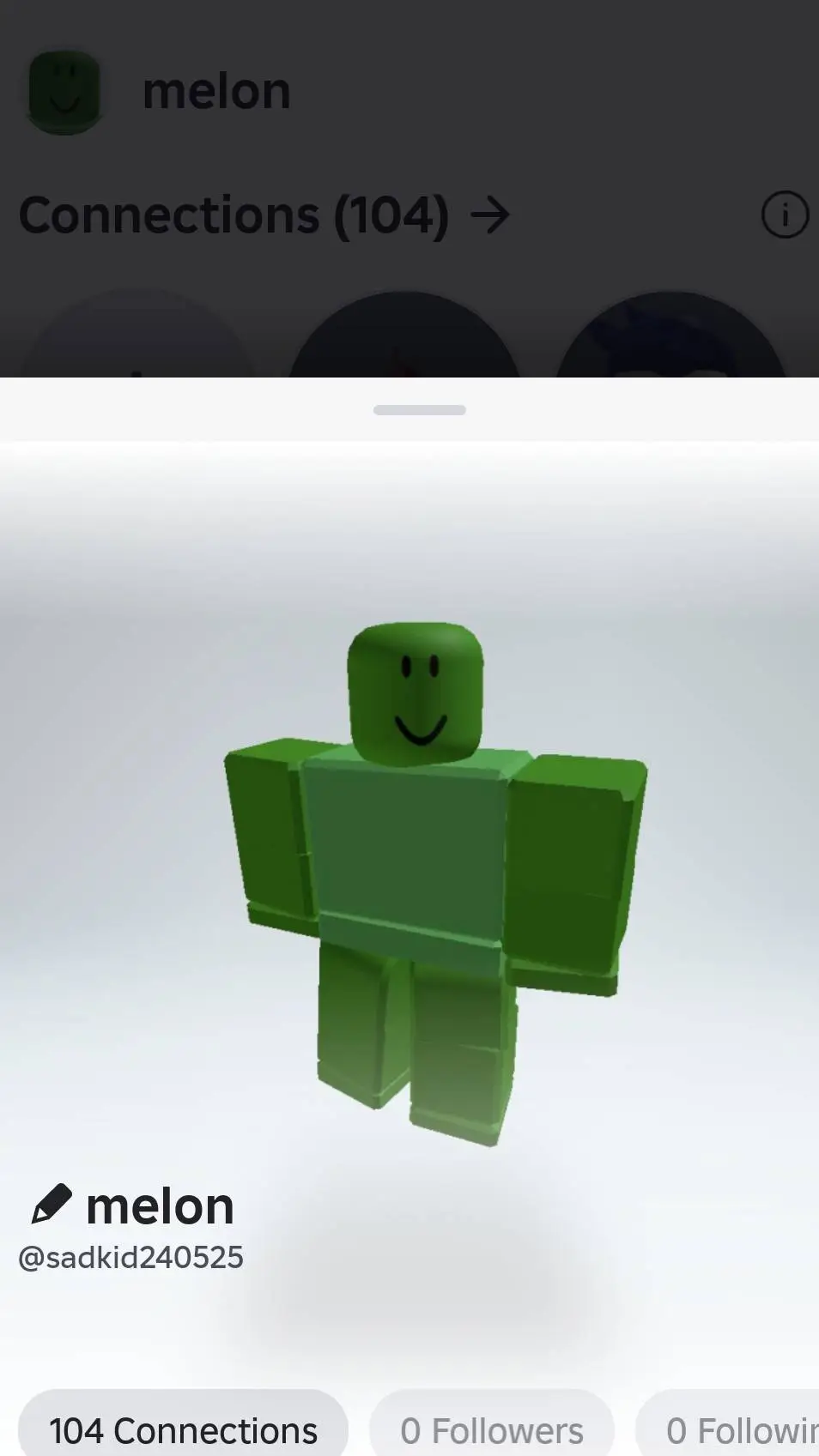 ai character: melon roblox background