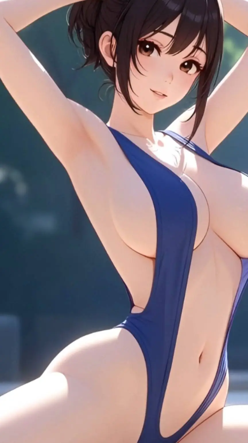 ai character: Stephanie chilling background