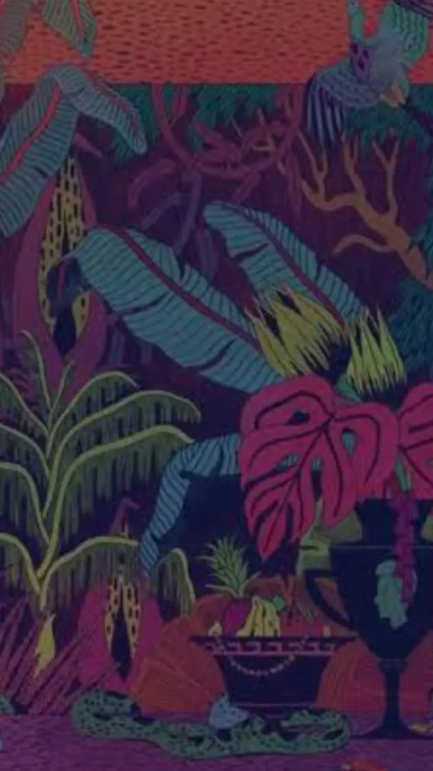 ai character: 🦩🌴ZabaJabaJungle🪴🍍 background