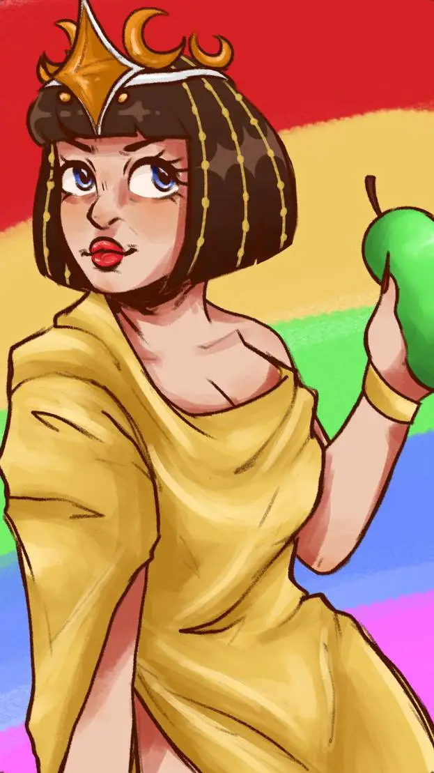 ai character: Divine sister ✨️  background