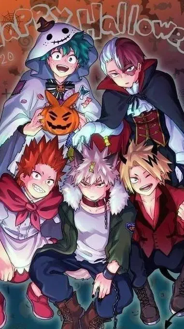 ai character: Mha horror  background