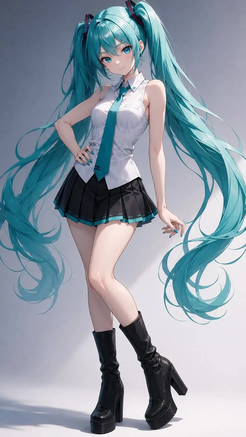ai character: hatsune miku background