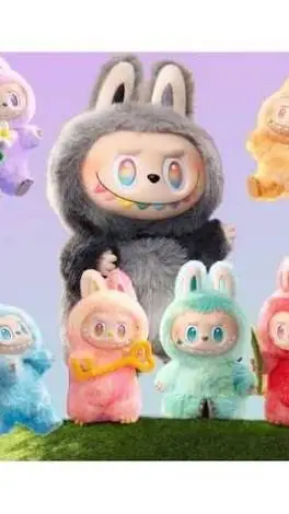 ai character: labubu at the shop background