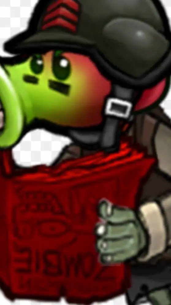 ai character: Gatling cherry background
