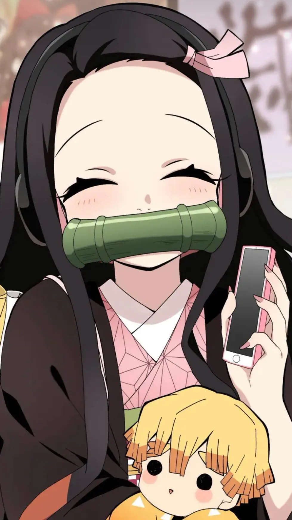 ai character: Ur Nezuko background