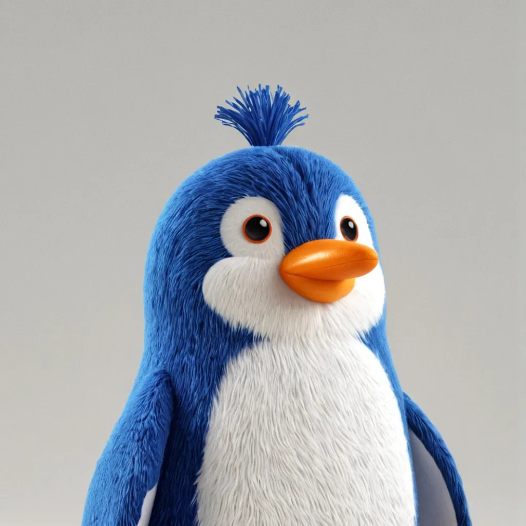 chat with ai character: blue soft penguin 