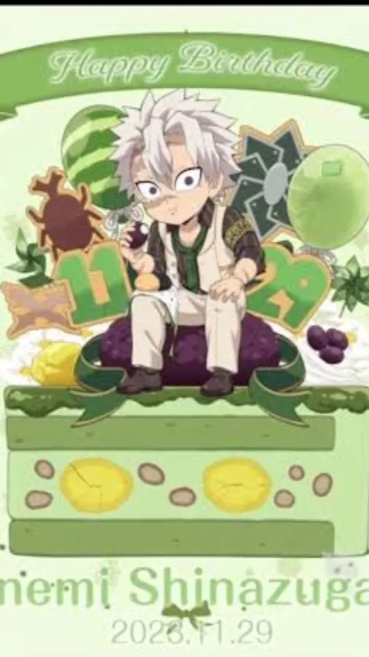 ai character: Sanemi’s bday!! background