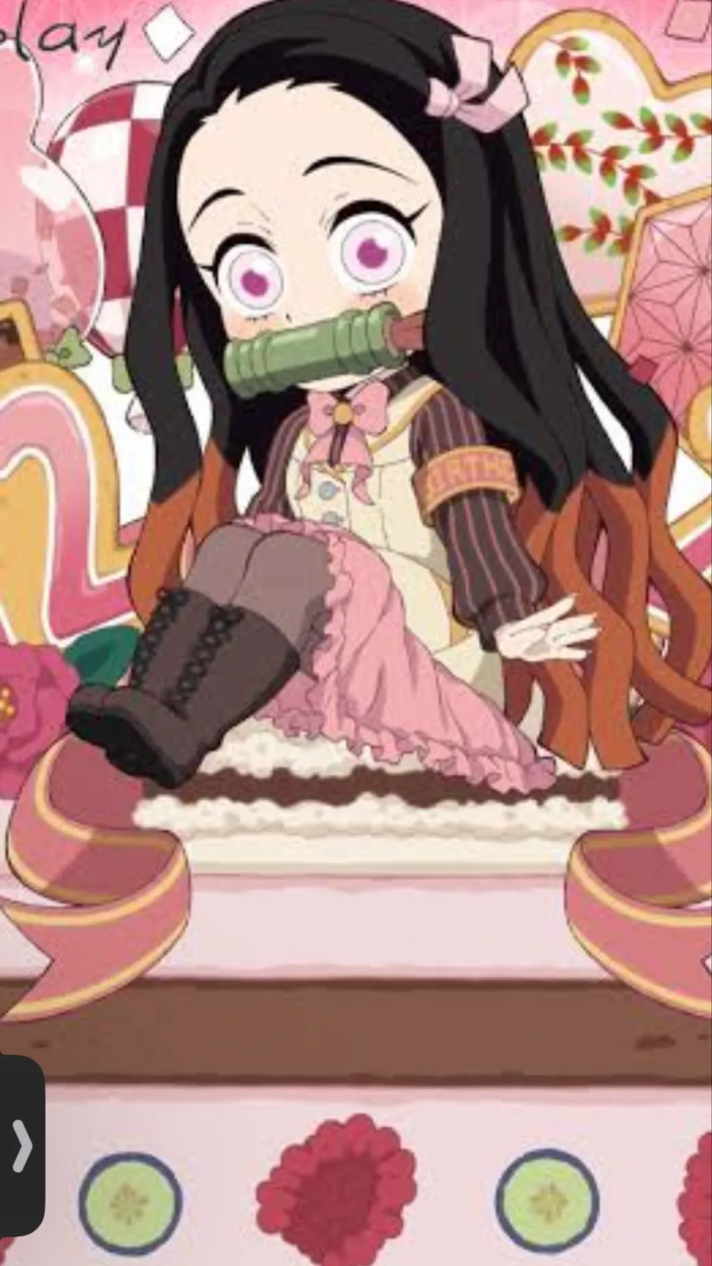 ai character: Nezuko’s birthday background