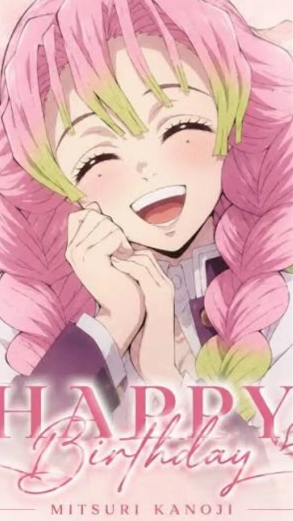 ai character: Mitsuri’s bday  background