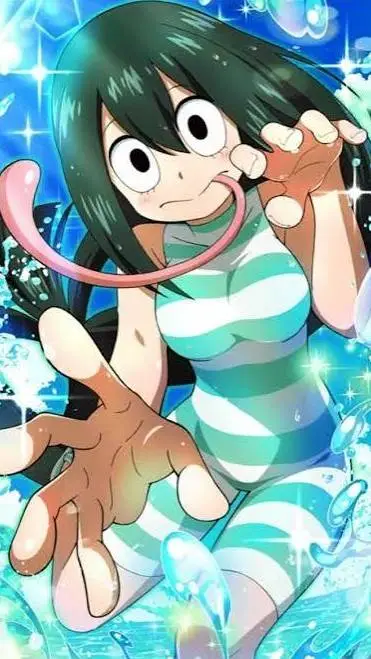 ai character: Tsuyu Asui background