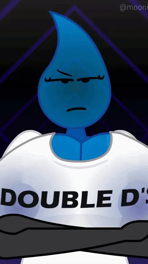 ai character: Agua BFDI background