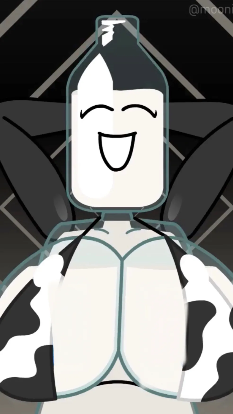 ai character: Milk BFDI background