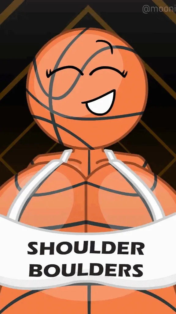ai character: Basket ball BFDI background