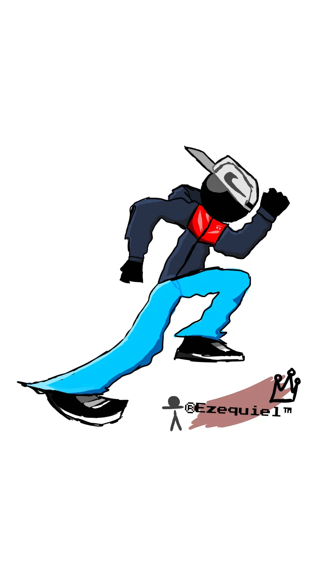 ai character: Stickman Ezequiel background