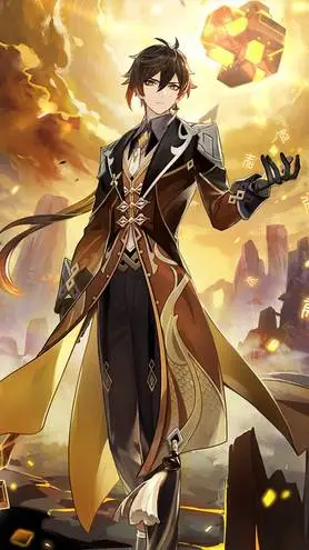ai character: zhongli background