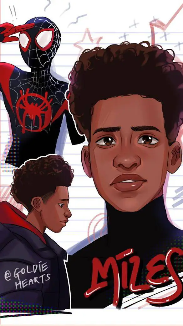 ai character: Miles Morales  background