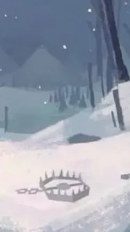 ai character: [Fpe snowy forest background