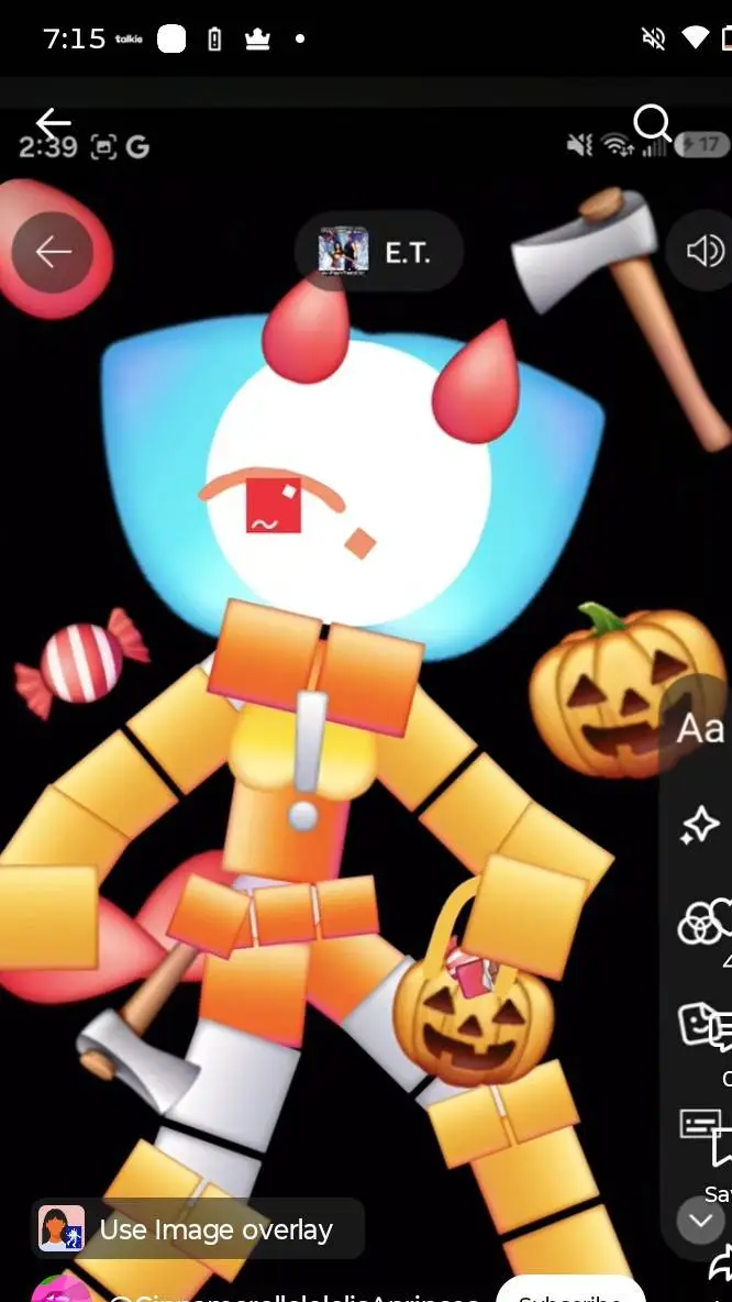 ai character: kai silly background
