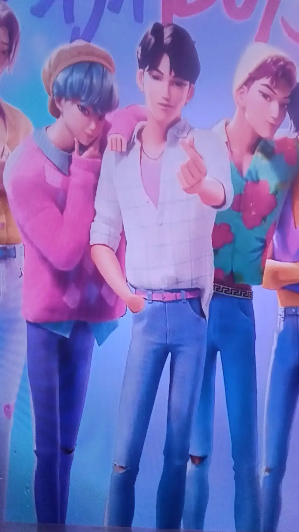 ai character: saja boys  background