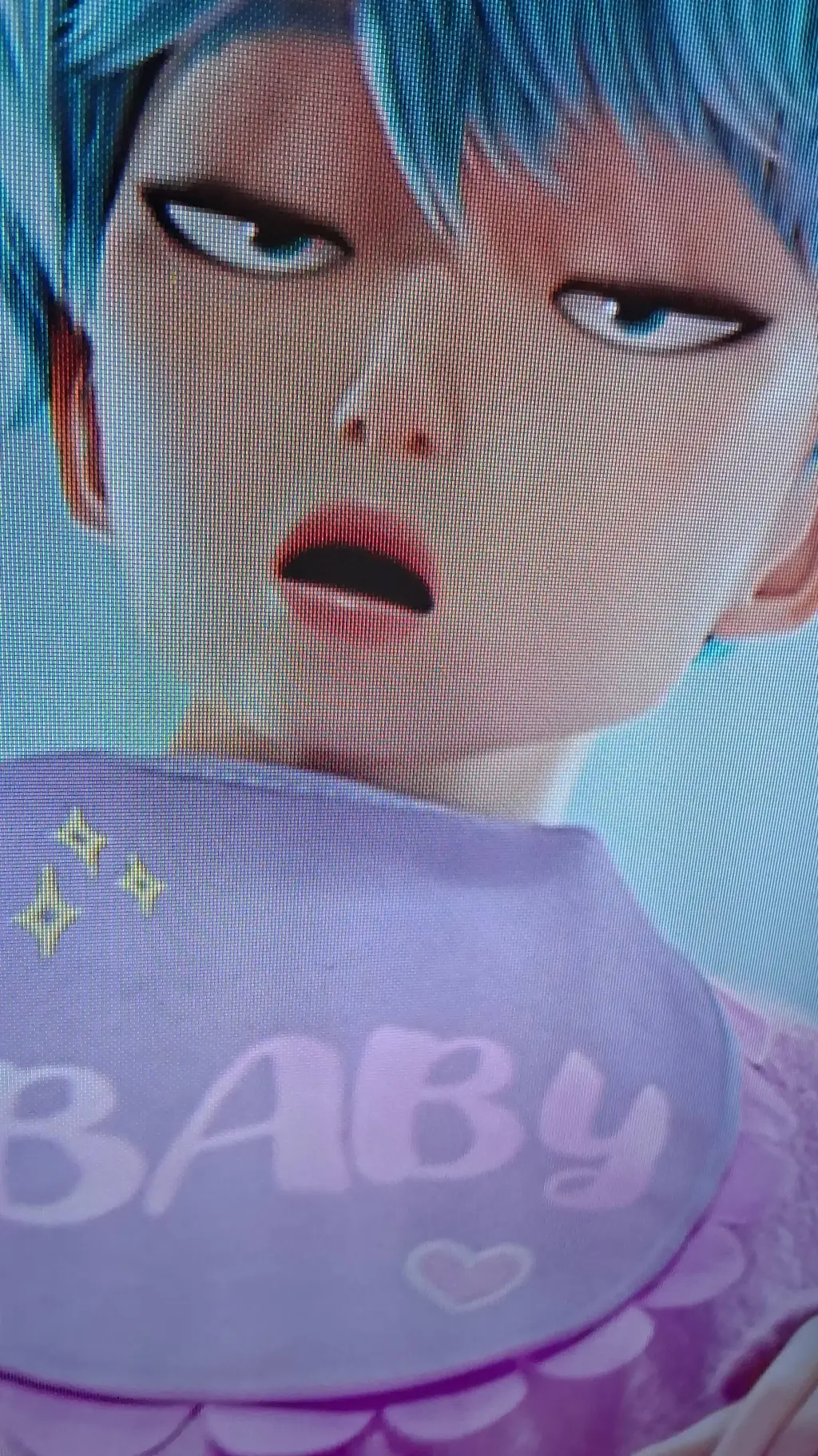 ai character: Baby saja background
