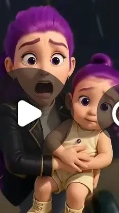 ai character: rumi is falls down background