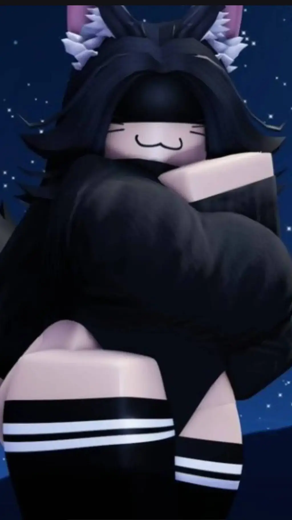 ai character: shy neko background