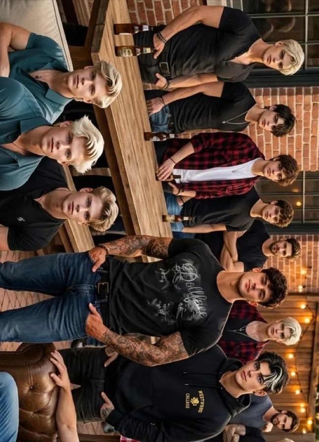 chat with ai character: Frat party