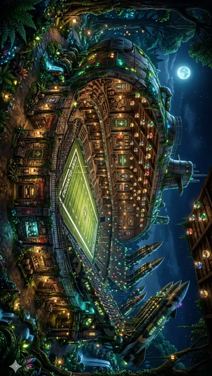 ai character: Football stadium  background