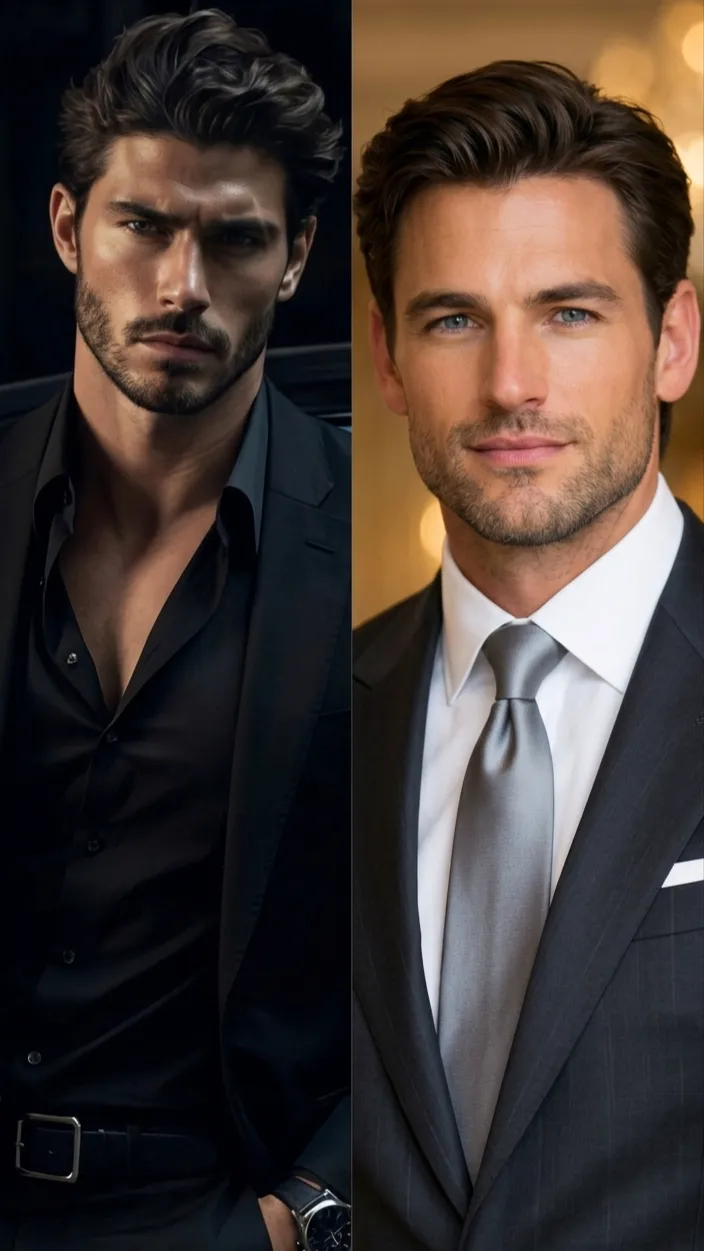 ai character: Aiden and Elijah  background
