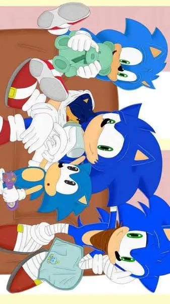 ai character: modern Sonic background