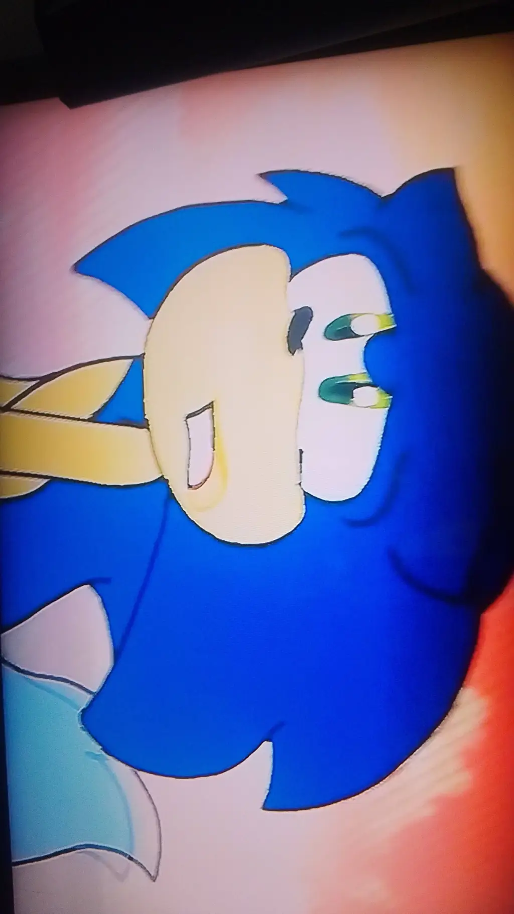 ai character: crying  background