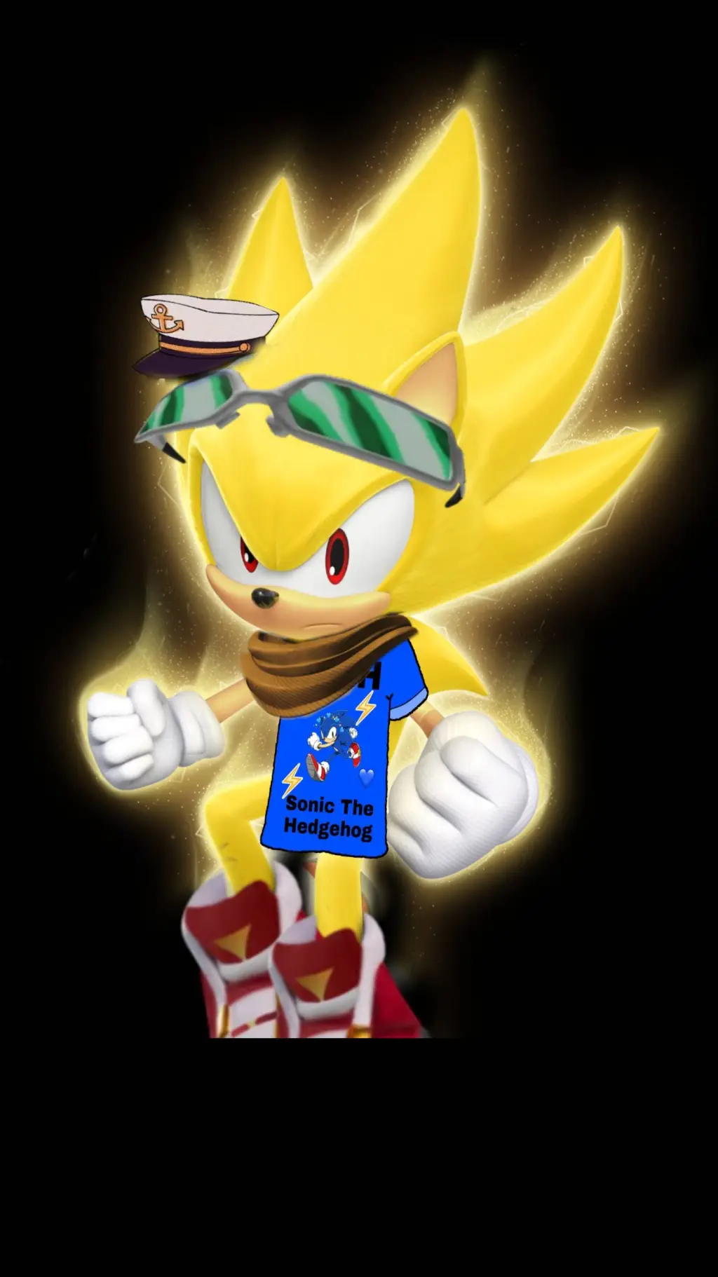 ai character: Super Sonic background