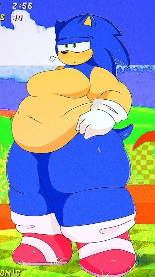 ai character: Fat Sonic background