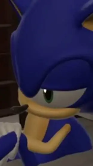 ai character: sad Sonic background