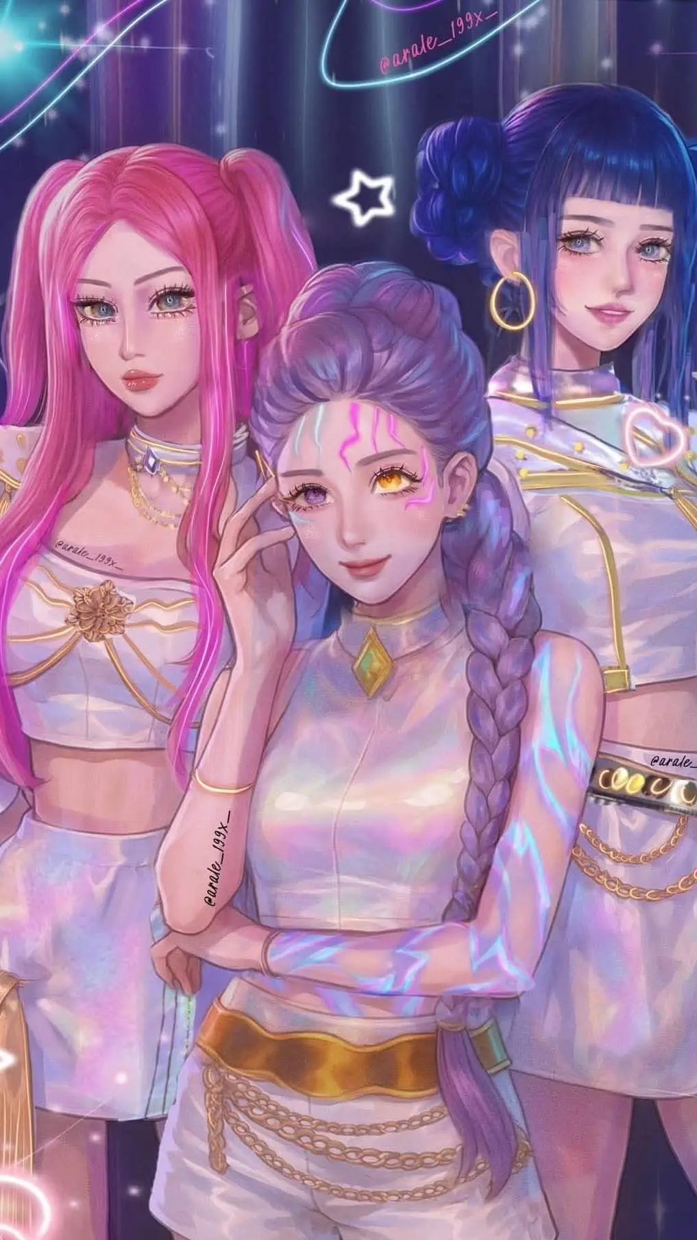 ai character: Huntrix sisters background