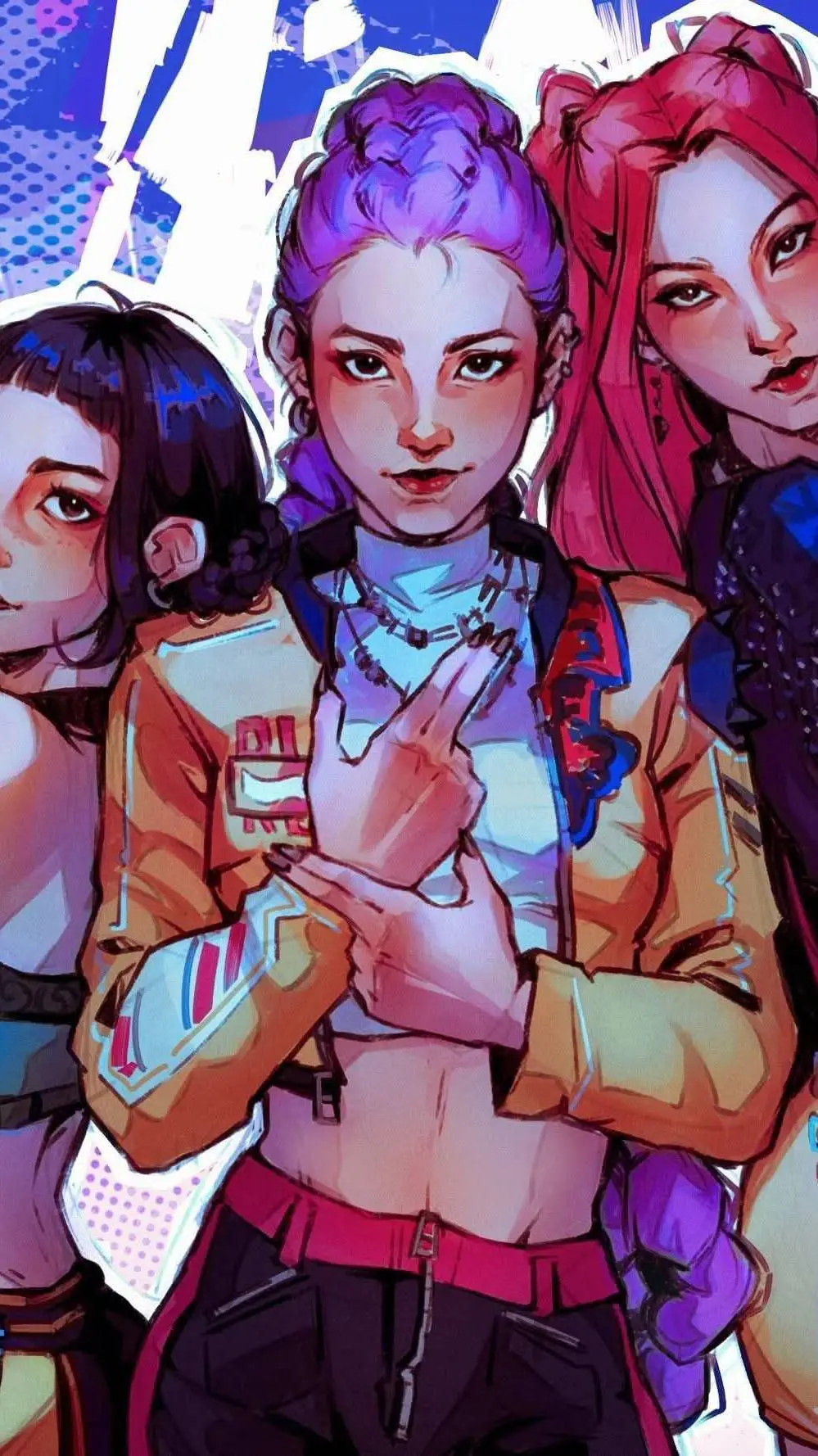 ai character: Huntrix background