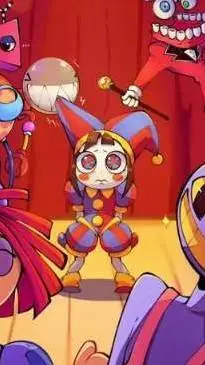 ai character: digital Circus v2 background