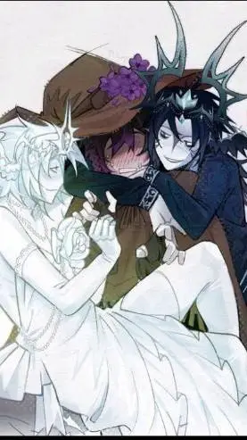 ai character: two azuretime background