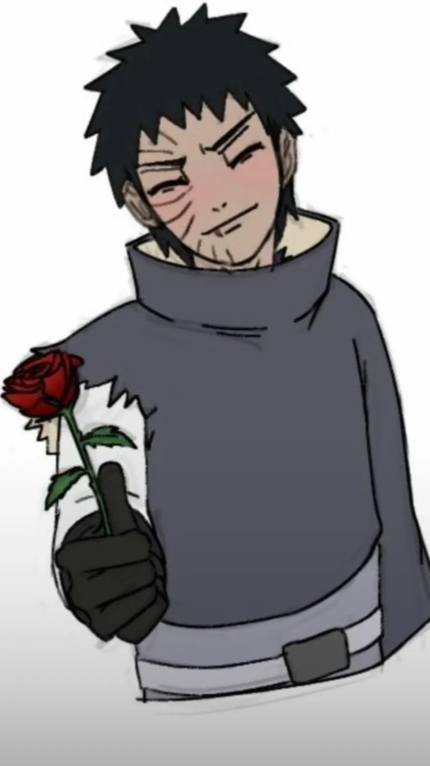 ai character: Obito uchiha background