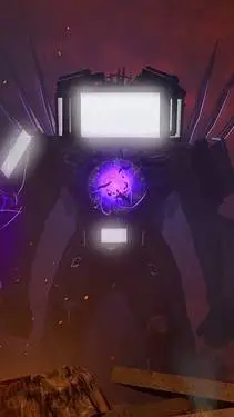 ai character: titan TV man background