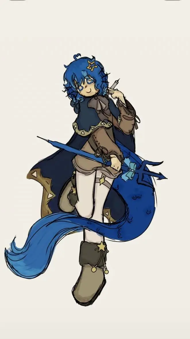 ai character: neptuno background