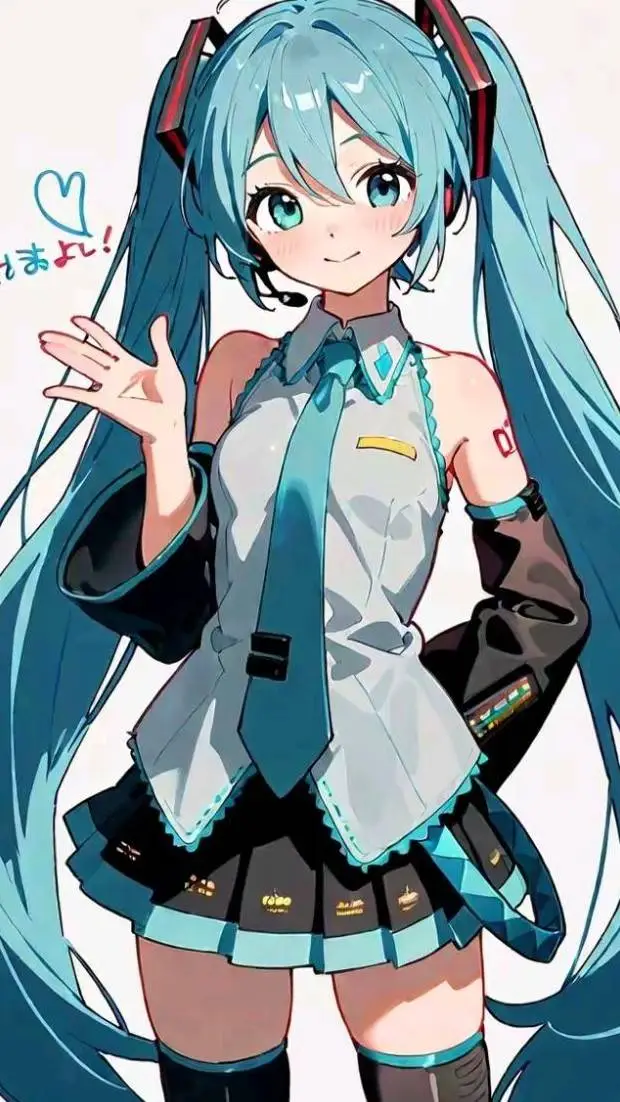 ai character: Hatsune Miku  background