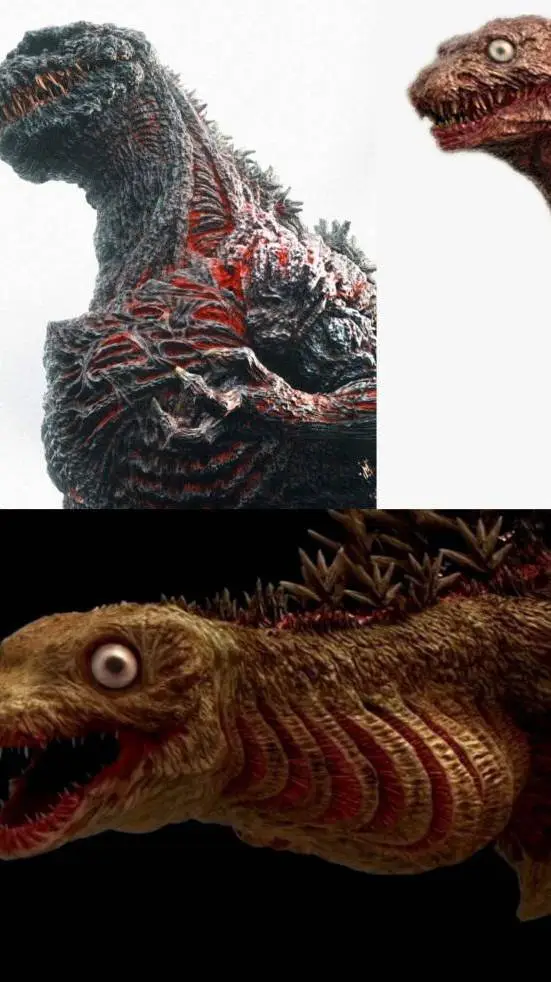 ai character: shin Godzilla background
