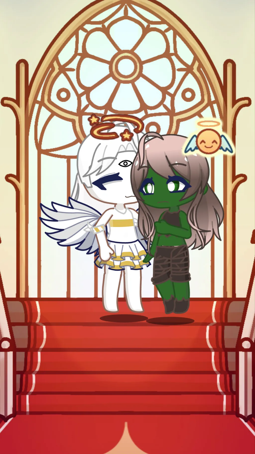 ai character: Saved by zombie background