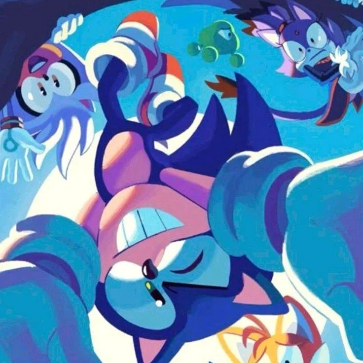 chat with ai character: Sonic and hi crew!